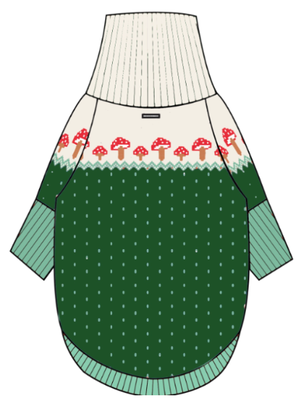 Toadstool Dog Sweater