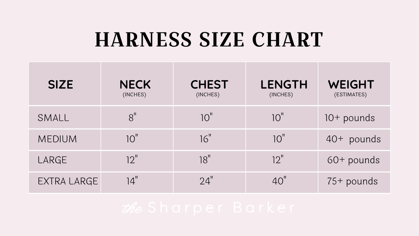 No Pull Comfort Dog Harness - Rose