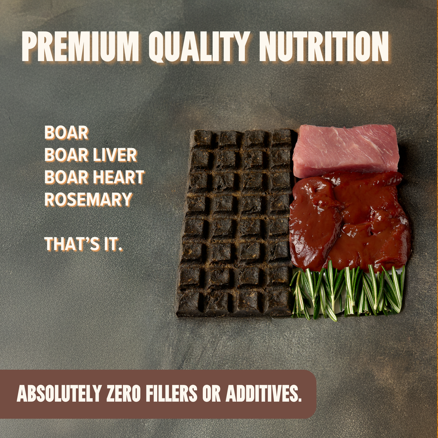 Boar Treat & Snack Bar for Active Dogs - Energy & Recovery