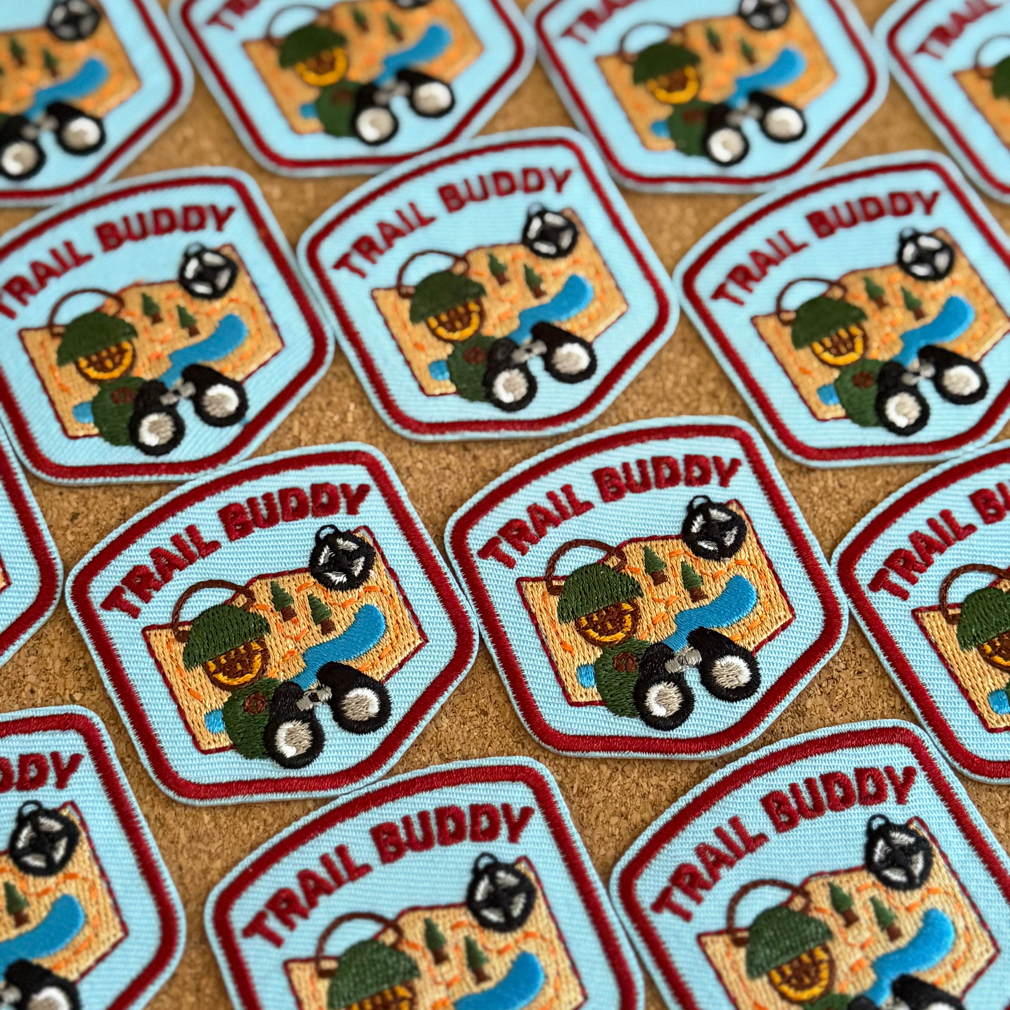 Trail Buddy | Velcro or Iron-On Patch for Pets