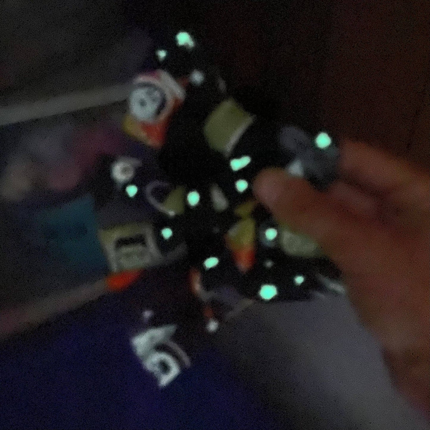 Doggish Spooks in Space Glow-in-the-Dark Halloween Dog Bow