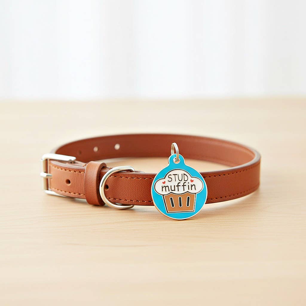 Pet ID Dog Tag Charm - Stud Muffin