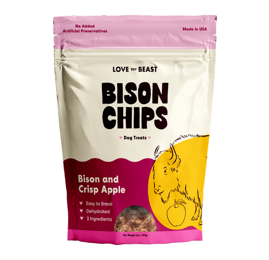 Bison Chips, Dehydrated Dog Treats