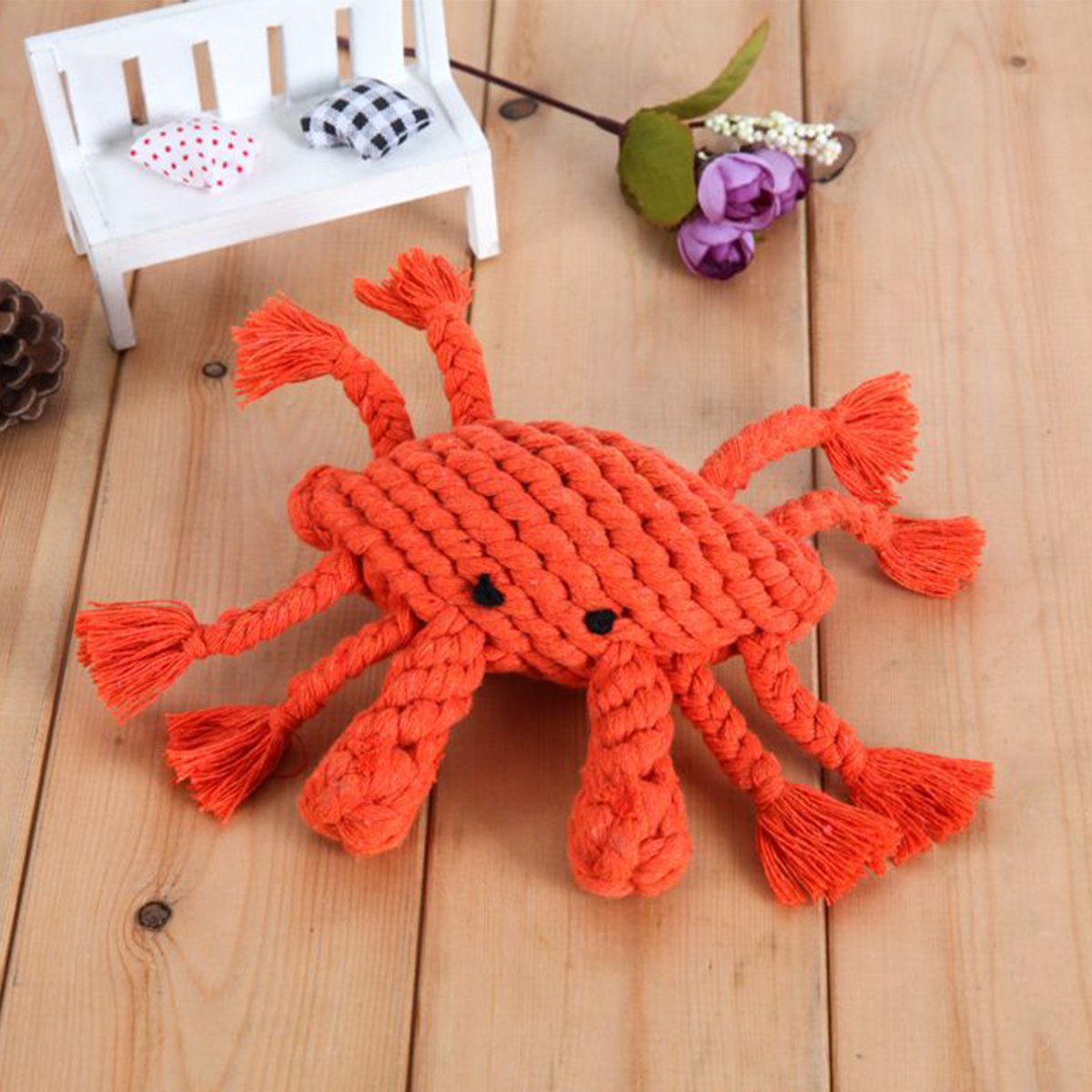 Handmade Crab Dog Toy