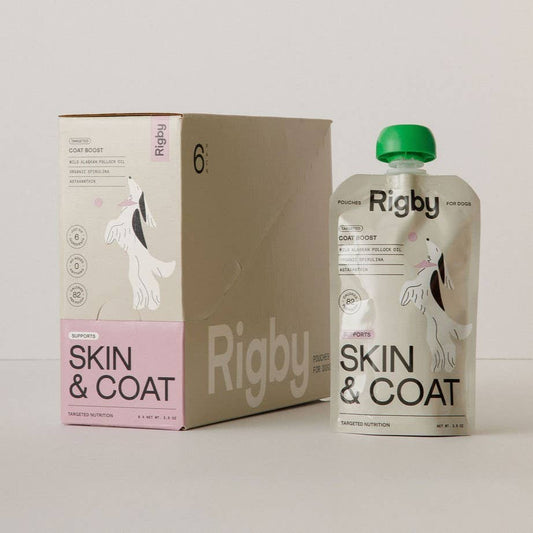 Rigby Targeted Dog Treats, Skin & Coat Lickable Pouch