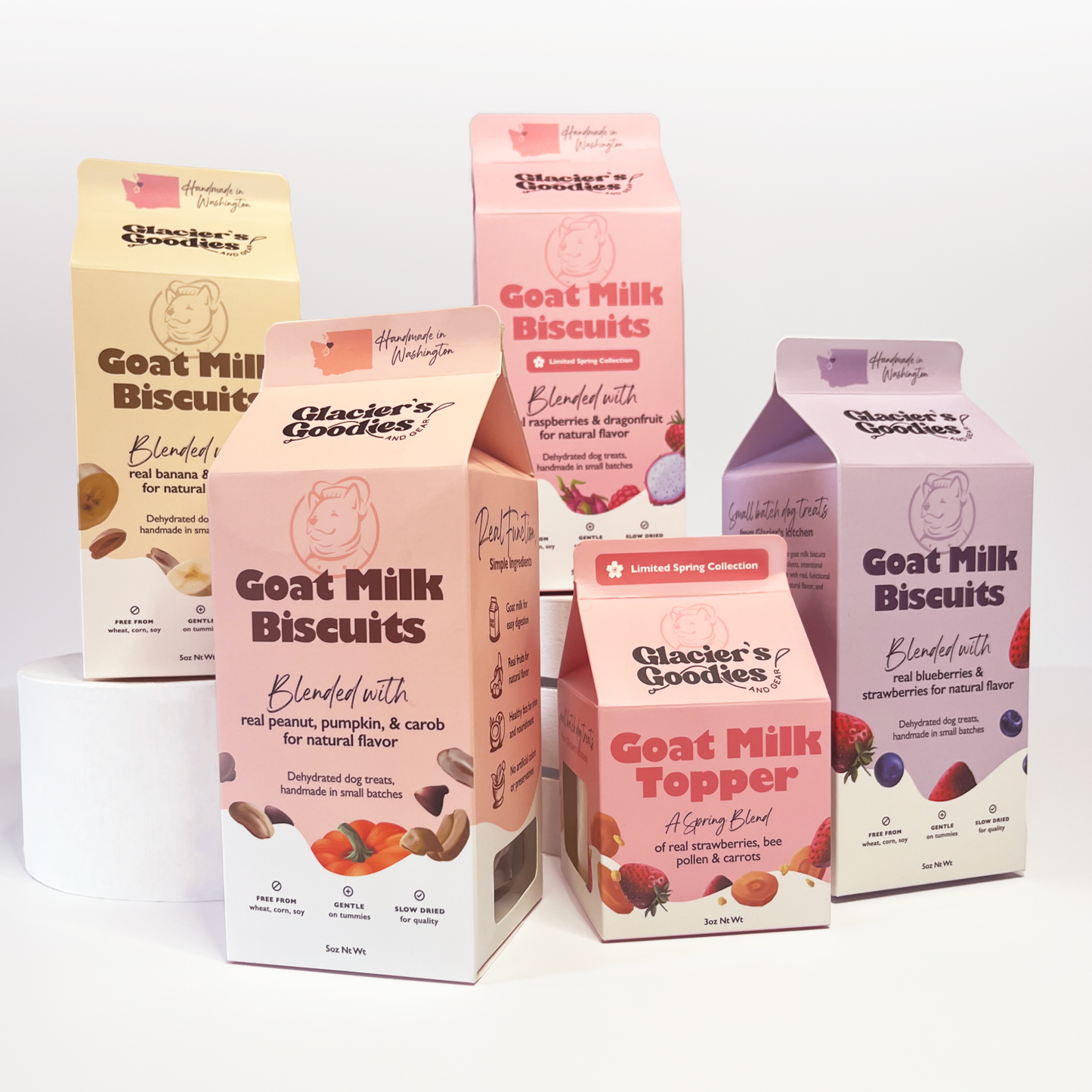 Goat Milk Dog Treats — Blueberry & Strawberry