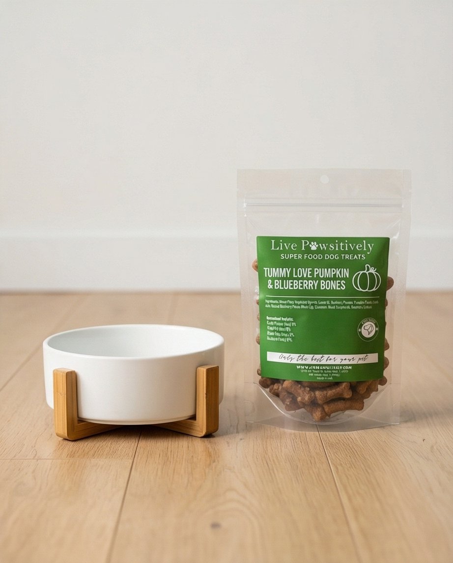 Tummy Love Pumpkin and Blueberry Bones (Soft Dog Treat 6oz)