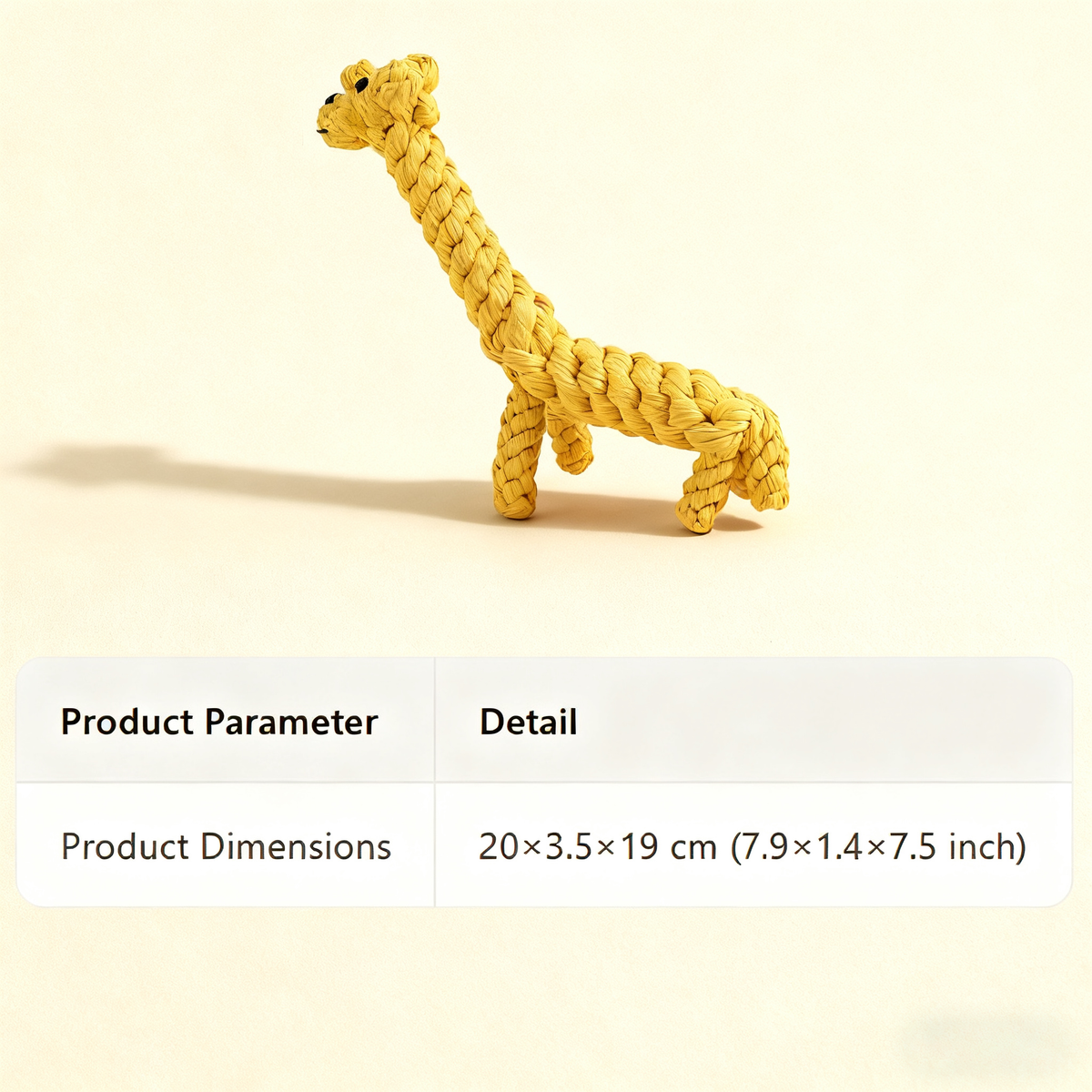 Giraffe Rope Dog Toy