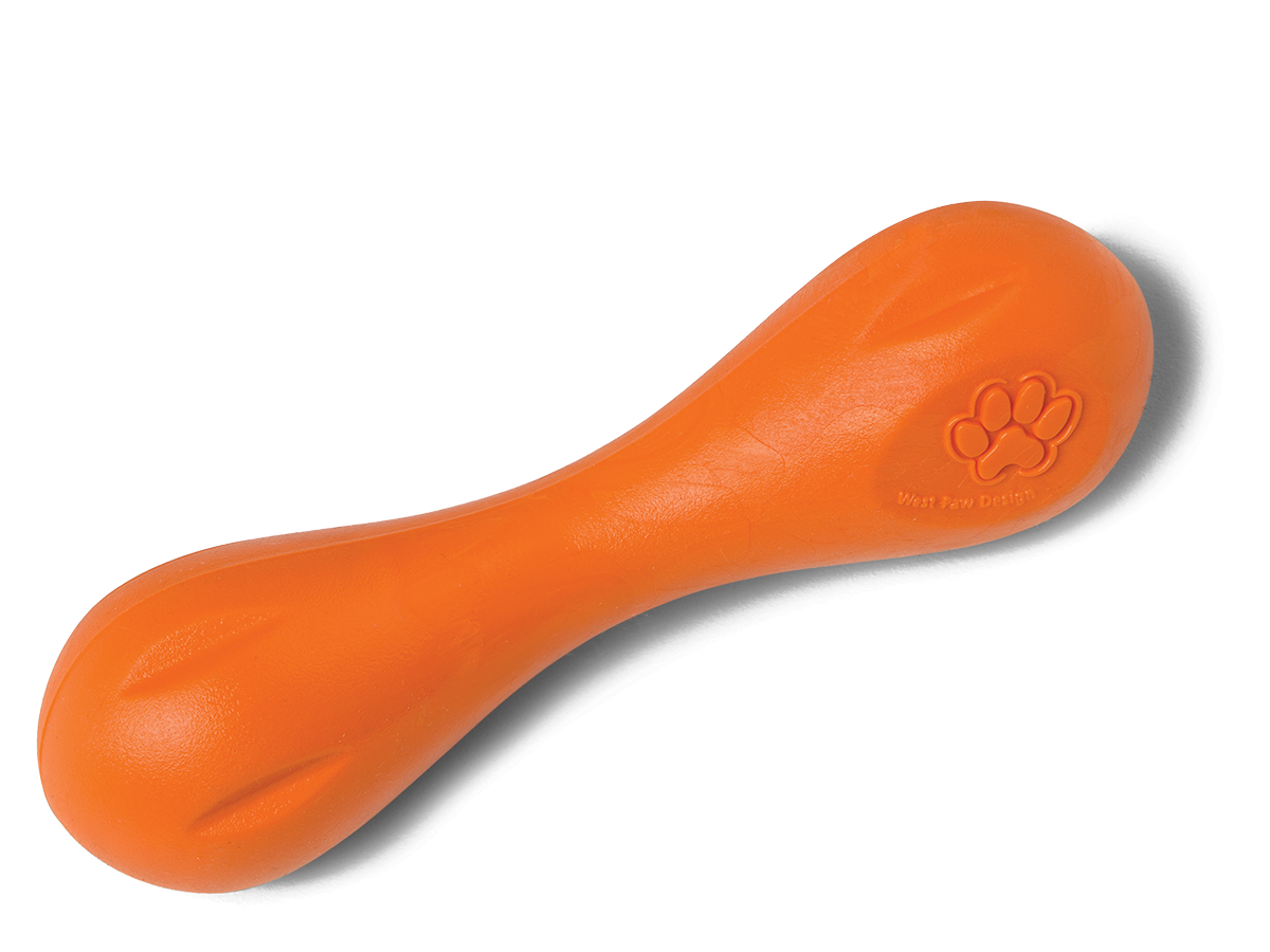 Hurley® Dog Toy for Chew, and Fetch: Tangerine / L