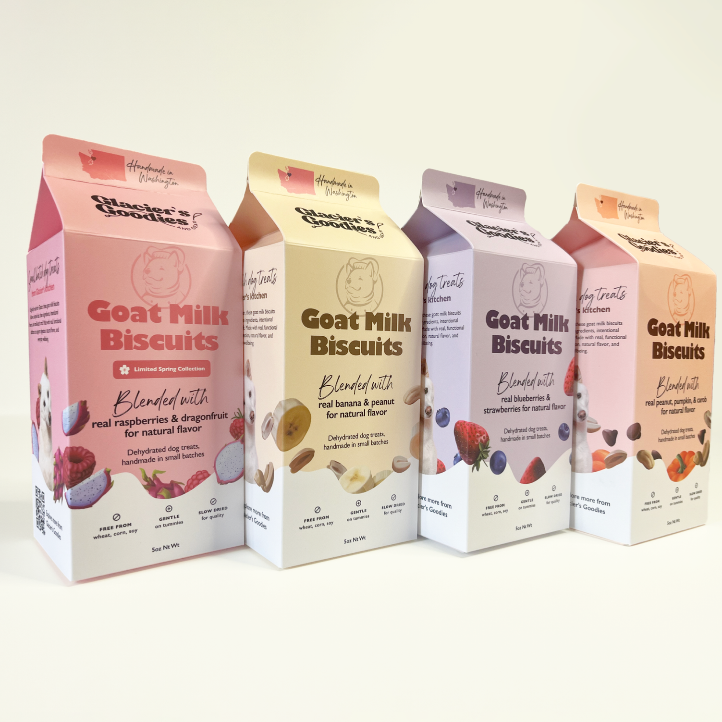 Goat Milk Dog Treats — Blueberry & Strawberry
