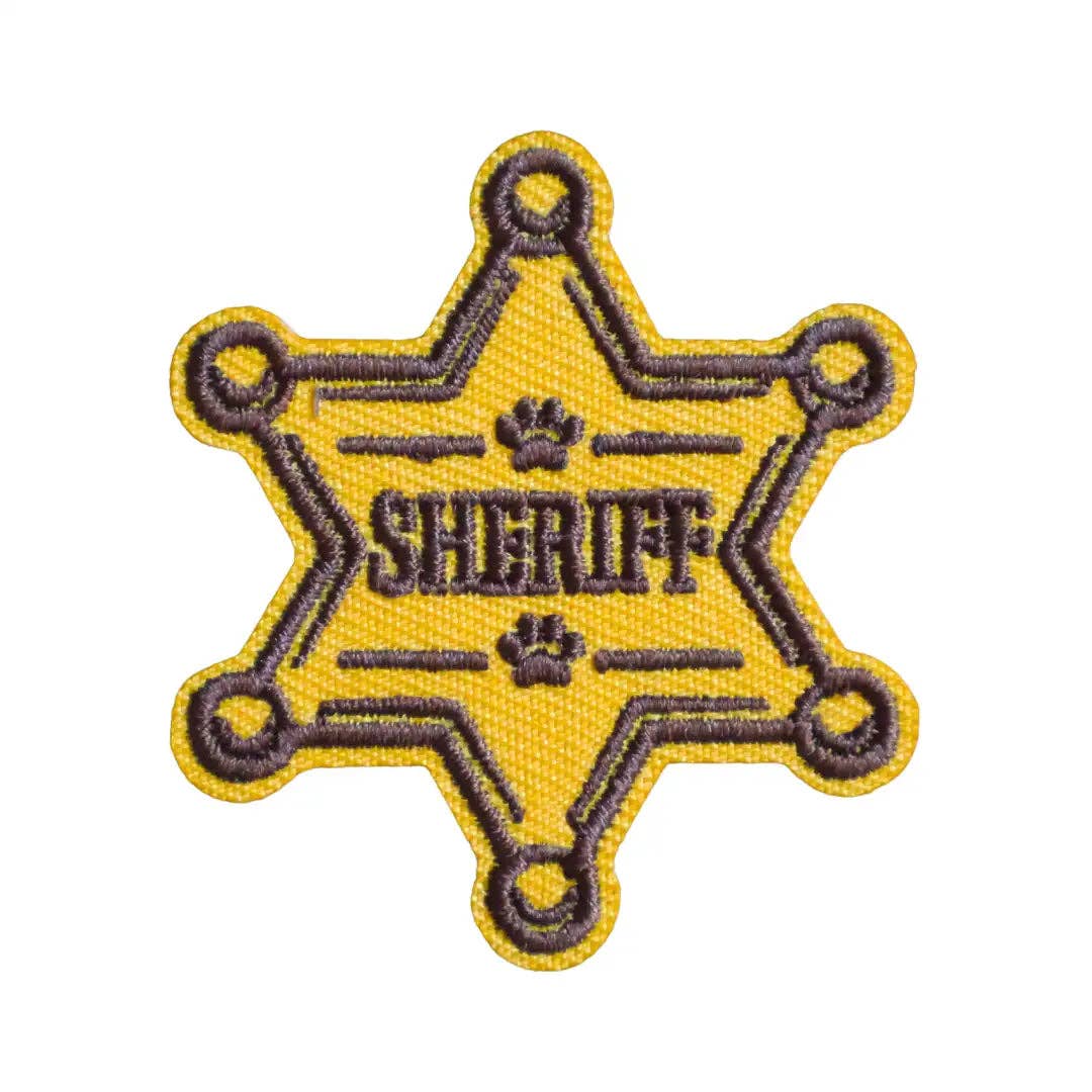 Sheriff Badge | Velcro or Iron-On Patch for Pets