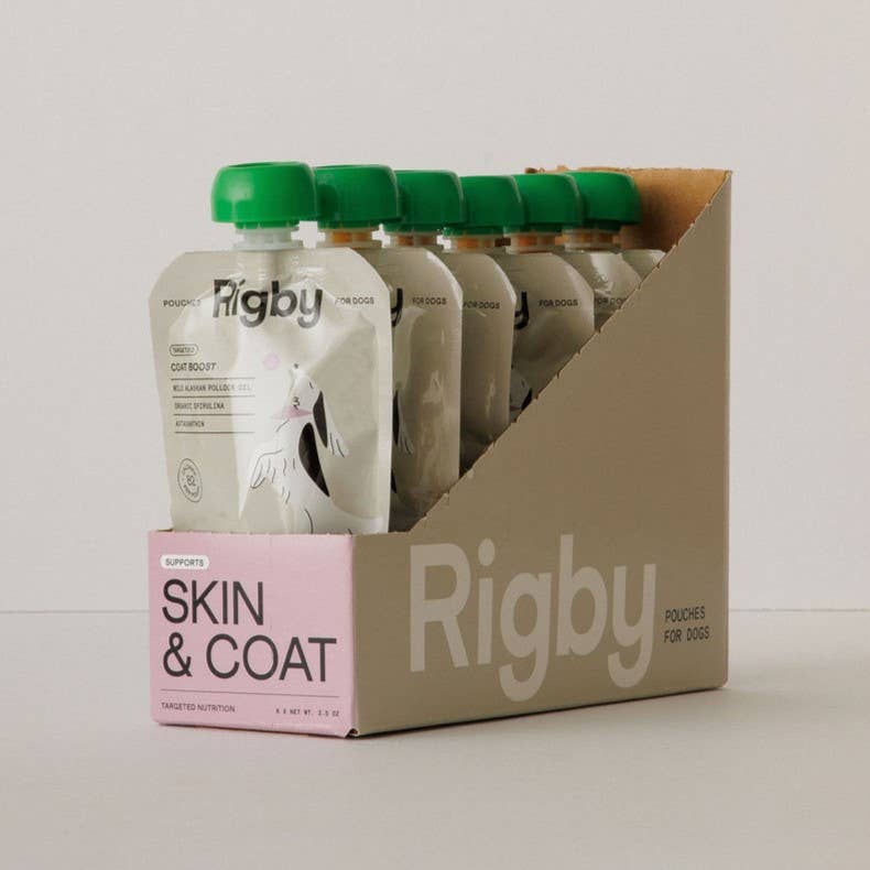 Rigby Targeted Dog Treats, Skin & Coat Lickable Pouch
