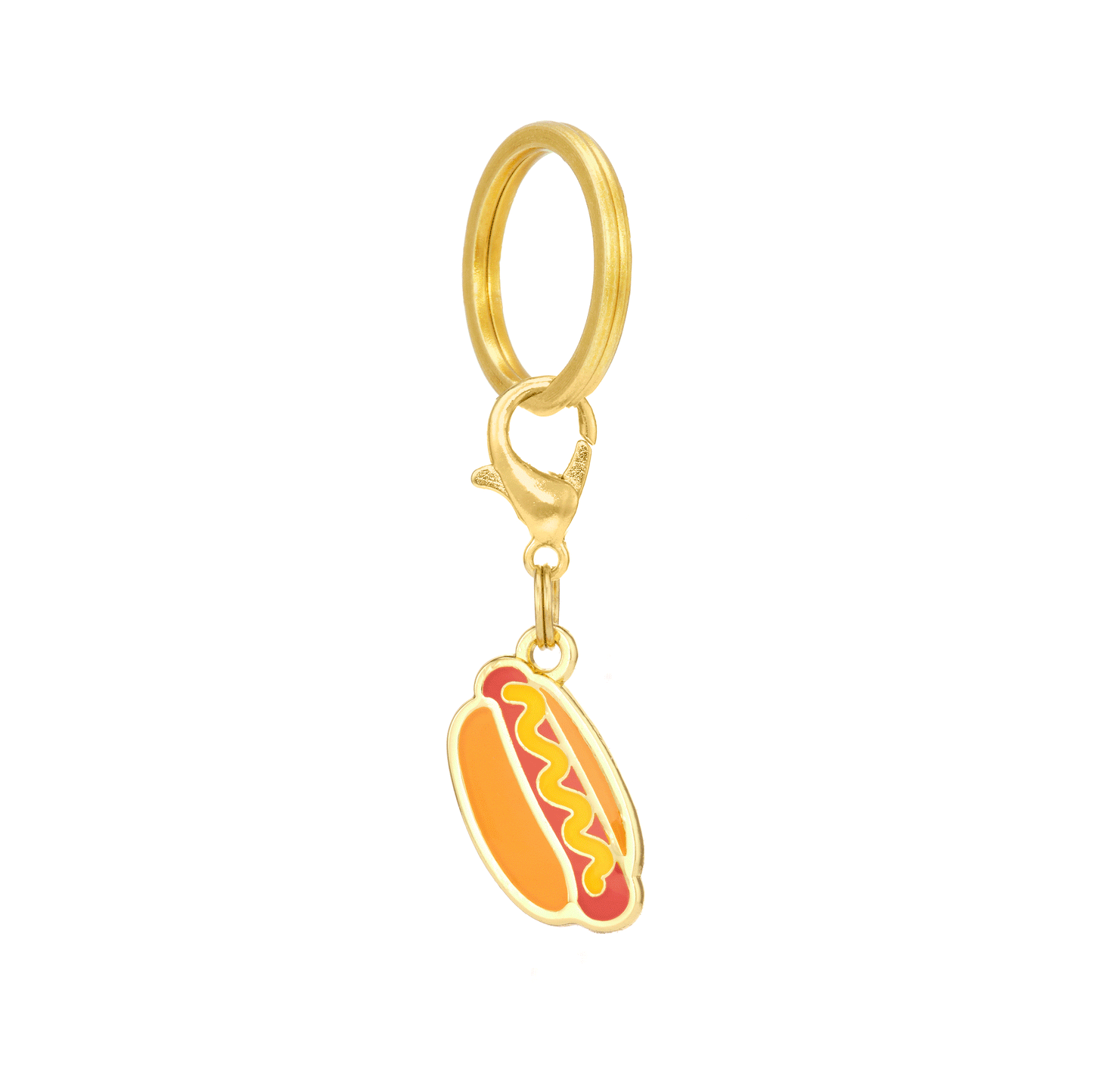 Hot Dog Collar Charm