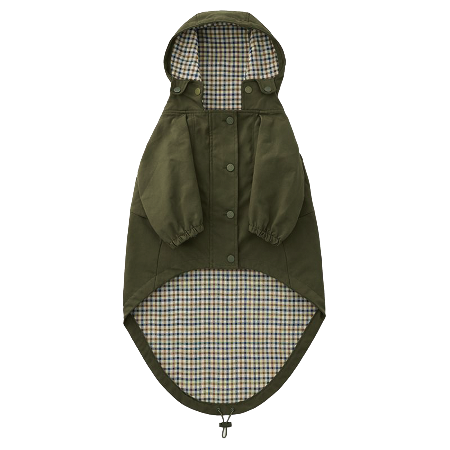 Olive Dog Raincoat