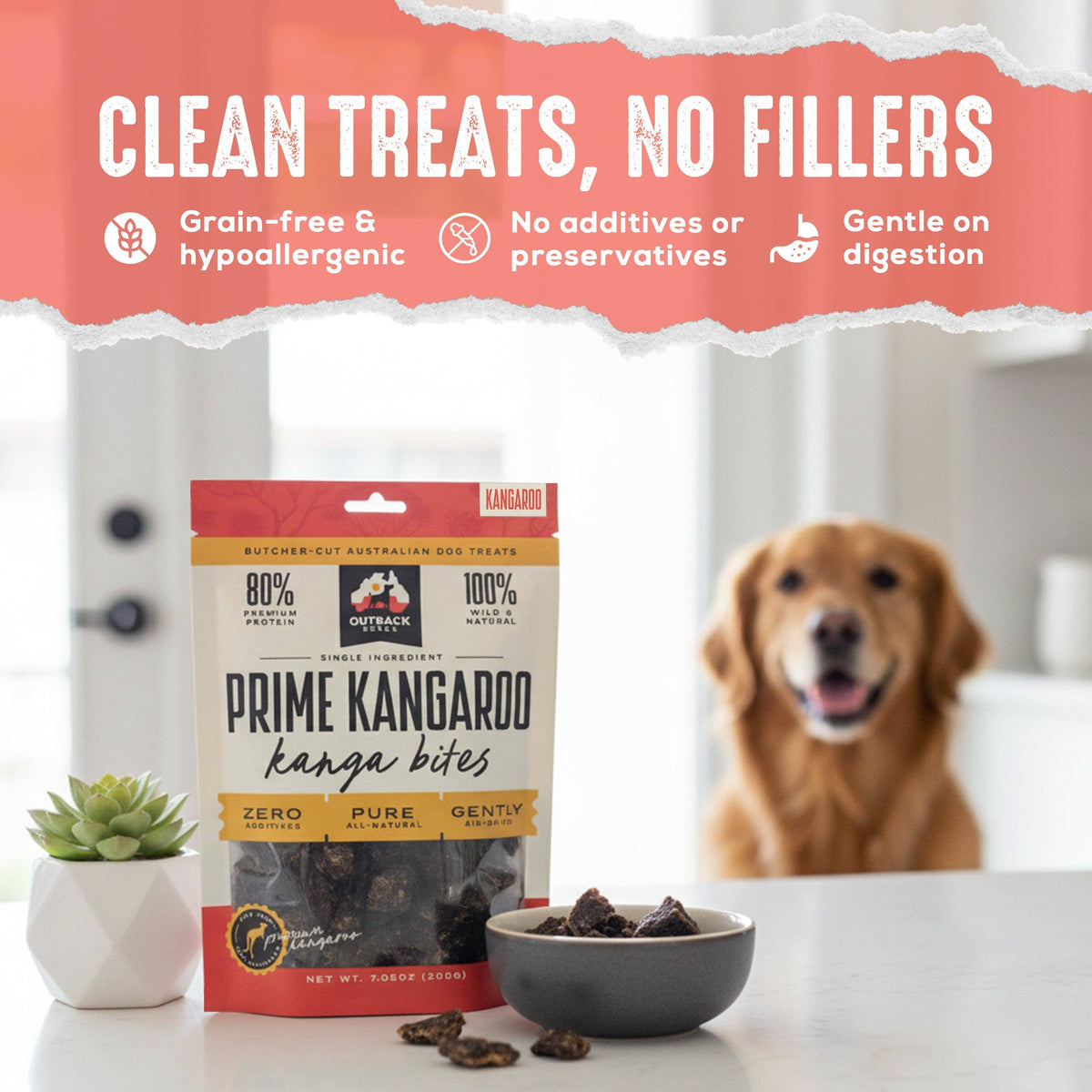 Kangaroo Kanga Bites – Single Ingredient, 7 oz