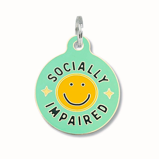 Dog Tag Scannable QR Code - Socially Impaired