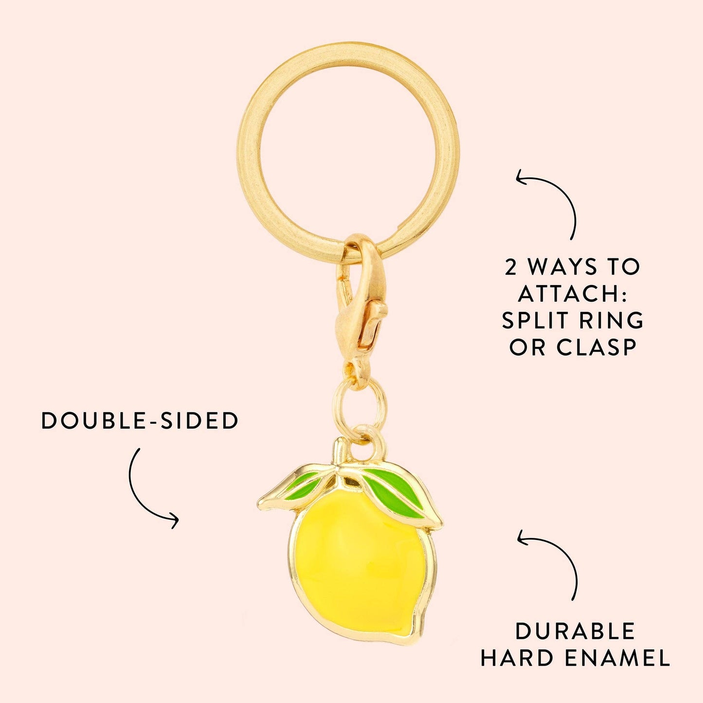 Lemon Collar Charm: Charm Only