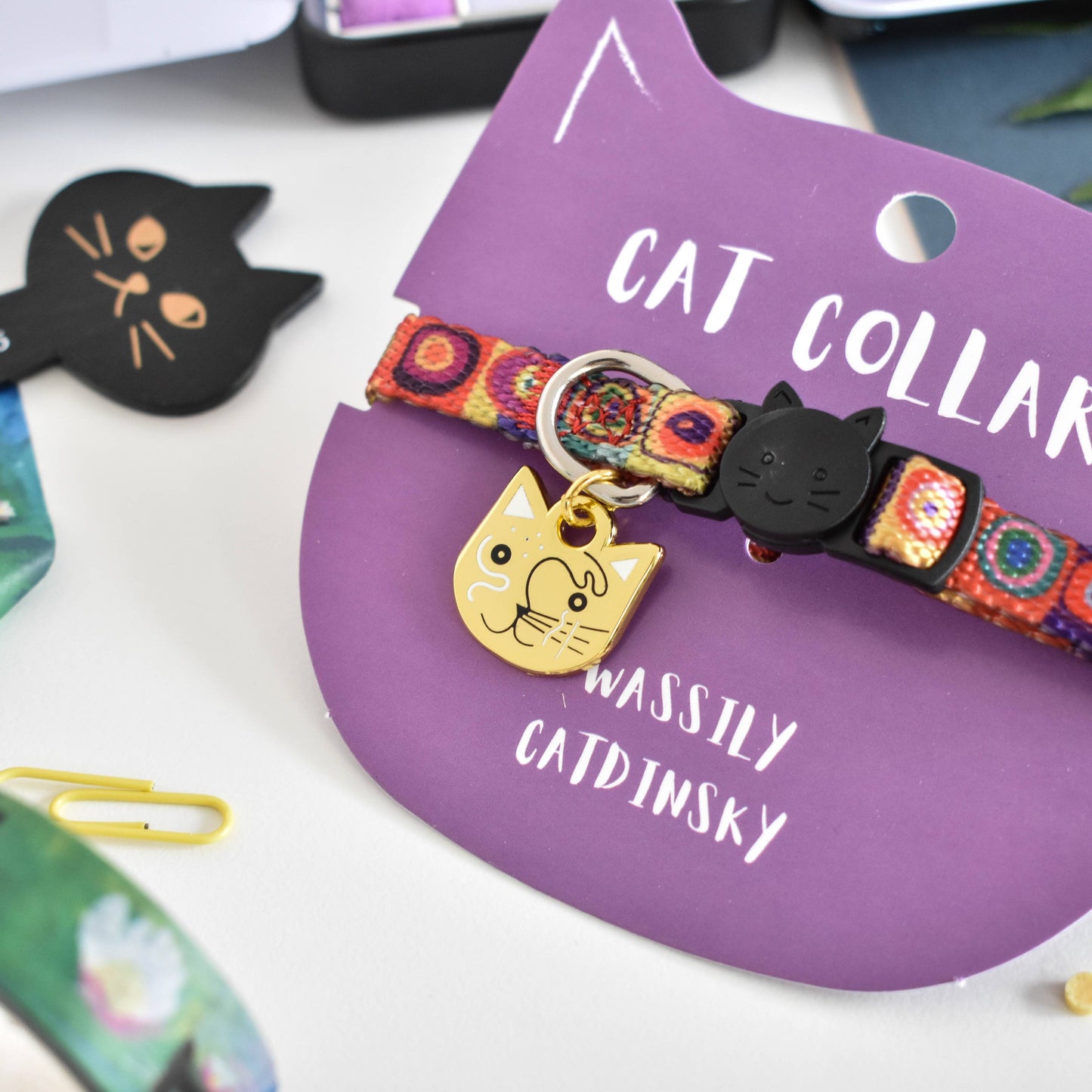 Wassily Catdinsky Artist Cat Collar