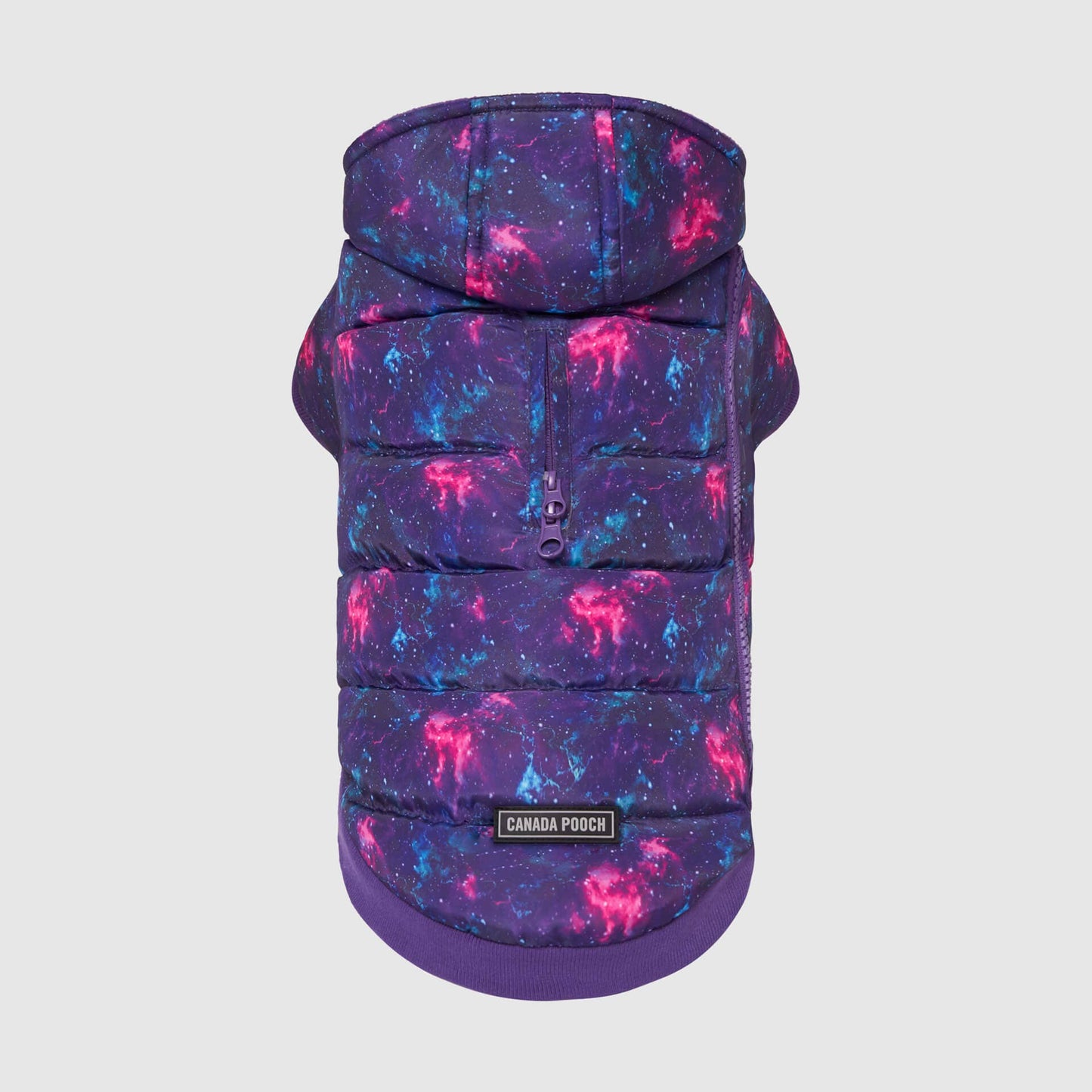Prism Puffer- Dog Coat: Pink Houndstooth / 24
