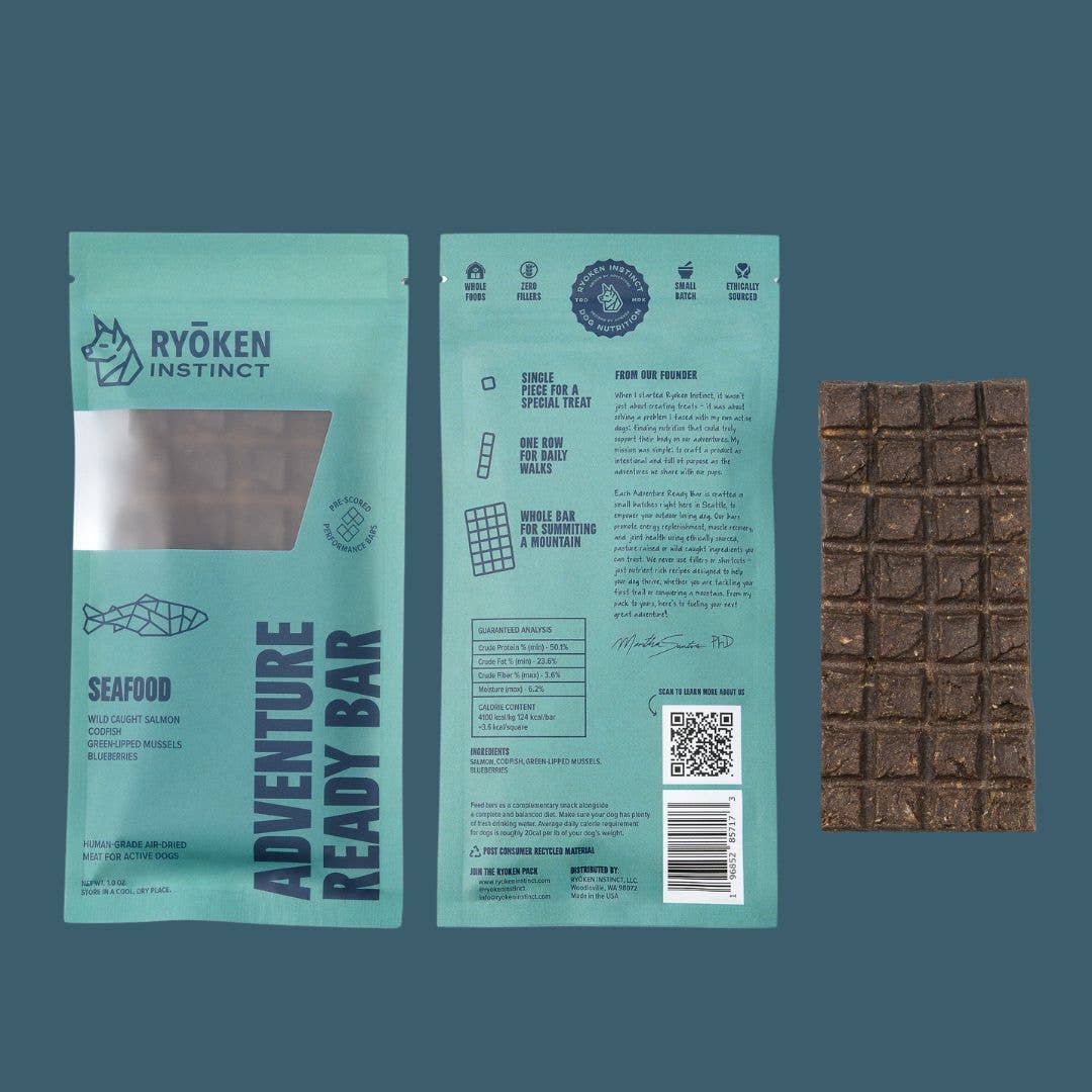 Salmon Treat & Snack Bar for Active -Dogs Energy & Recovery