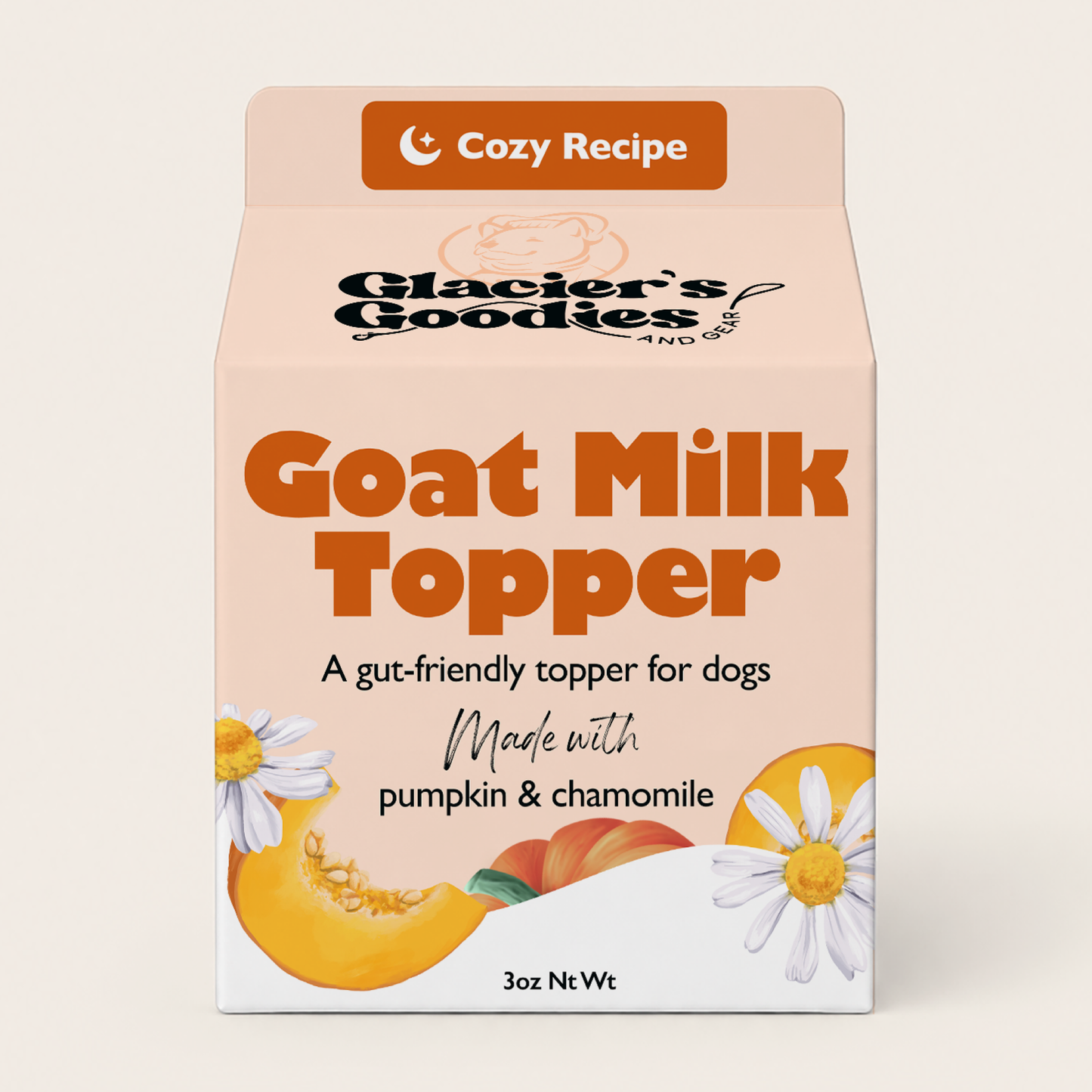 Goat Milk Dog Topper – Pumpkin & Chamomile | Gut-Friendly