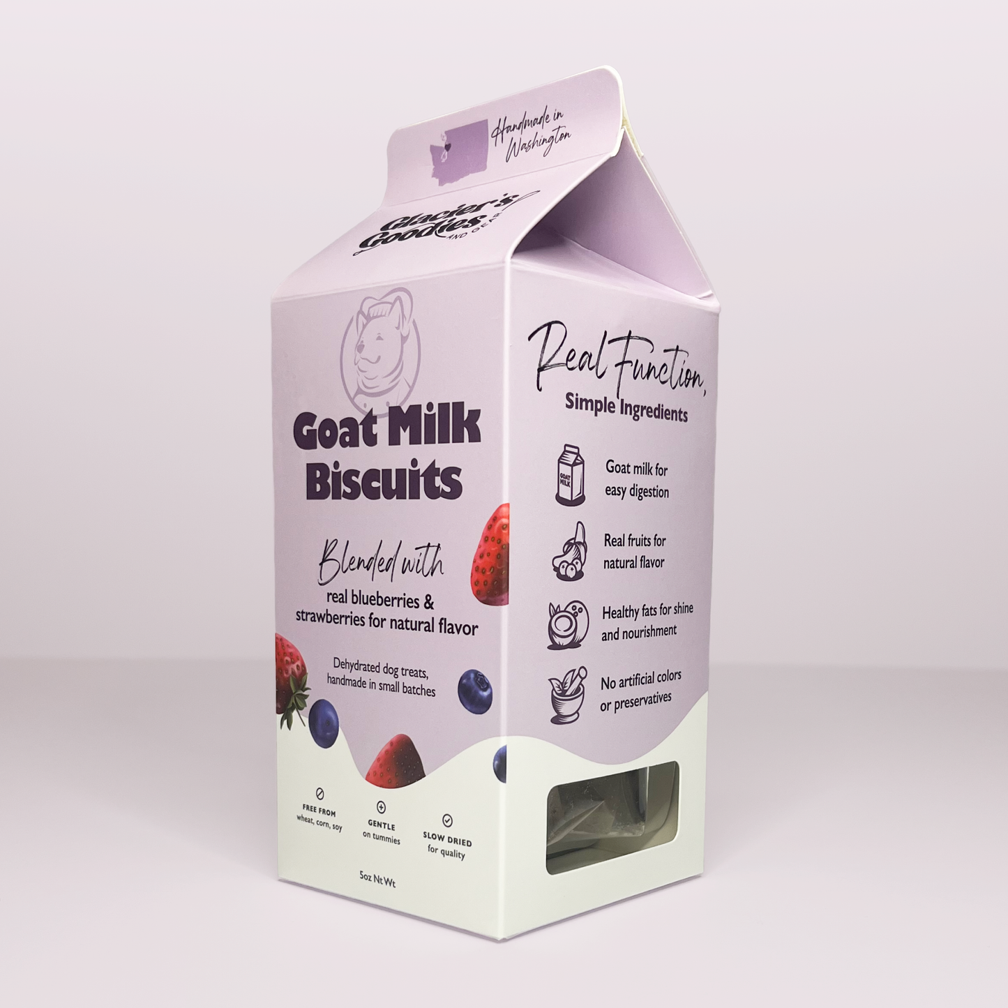 Goat Milk Dog Treats — Blueberry & Strawberry