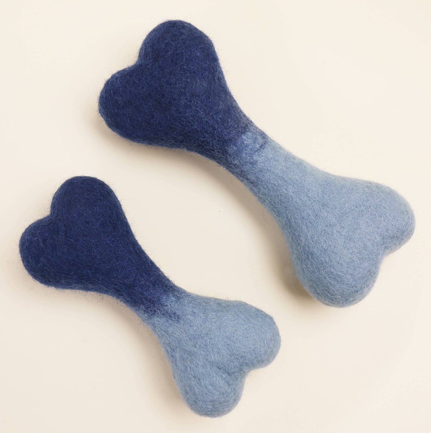 Modern Beast Ombre Wool Bone: Ocean Blue