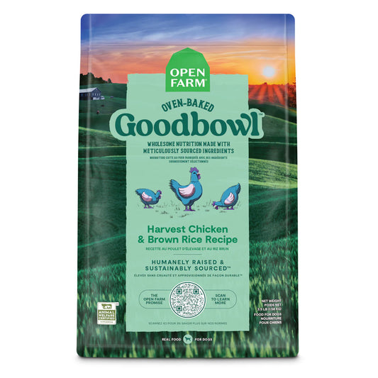 Open Farm Goodbowl Harvest Chicken and Brown Rice Recipe Baked Dry Dog Food