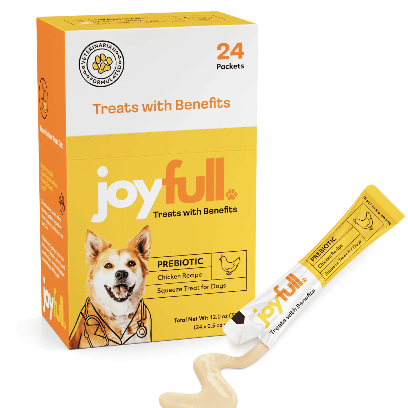 Prebiotic Chicken Squeeze Treats for Dogs