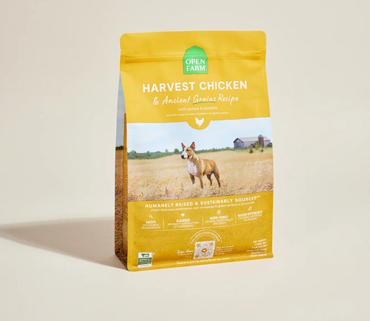 Open Farm Harvest Chicken & Ancient Grains Dog Kibble 22 lb
