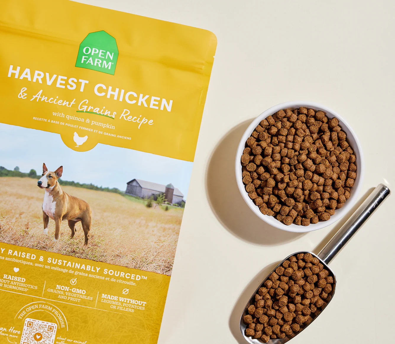 Open Farm Harvest Chicken & Ancient Grains Dog Kibble 22 lb
