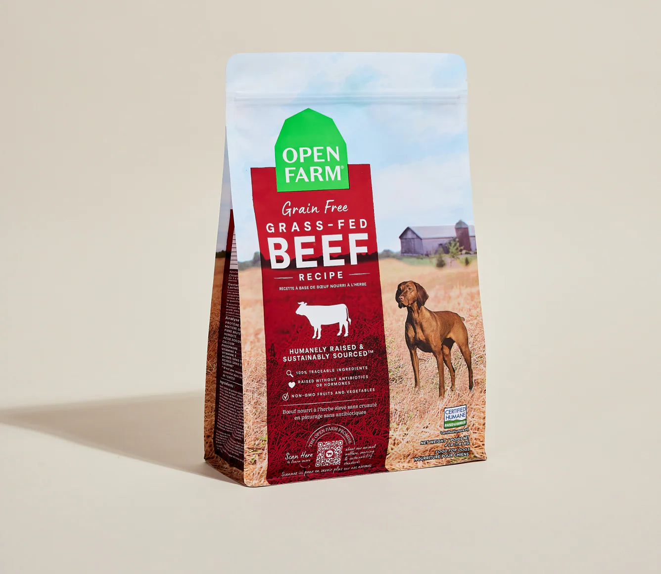 Open Farm Grain Free Grass Fed Beef 22 lb