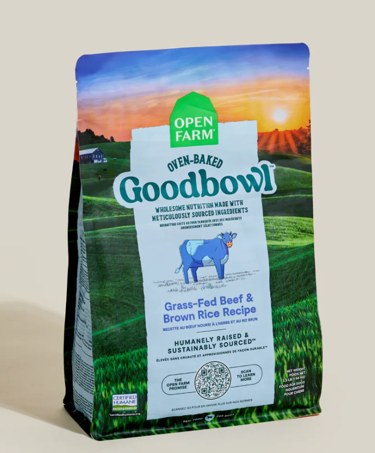 Goodbowl™ Grass-Fed Beef and Brown Rice Dog Kibble (3.5 lb)