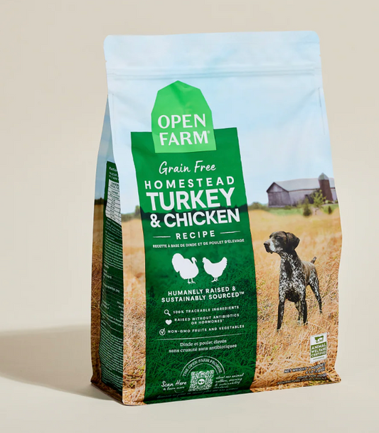 Homestead Turkey & Chicken Grain-Free Dog Kibble 22lb