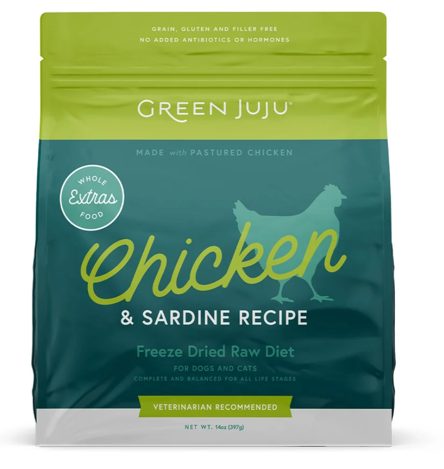 Extras Chicken & Sardine – Complete & Balanced Freeze-Dried Meal