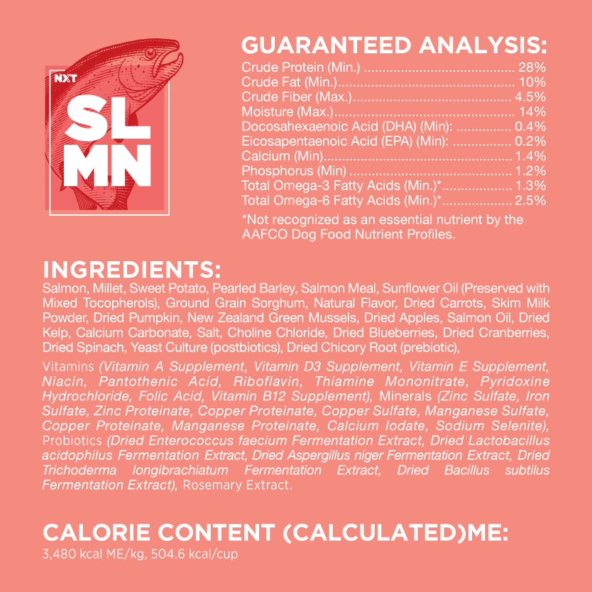 All-Natural Cold-Pressed Salmon Dog Food: 2 lb