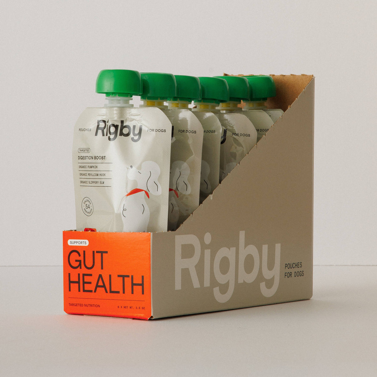 Rigby Targeted Dog Treats, Gut Health Lickable Pouch