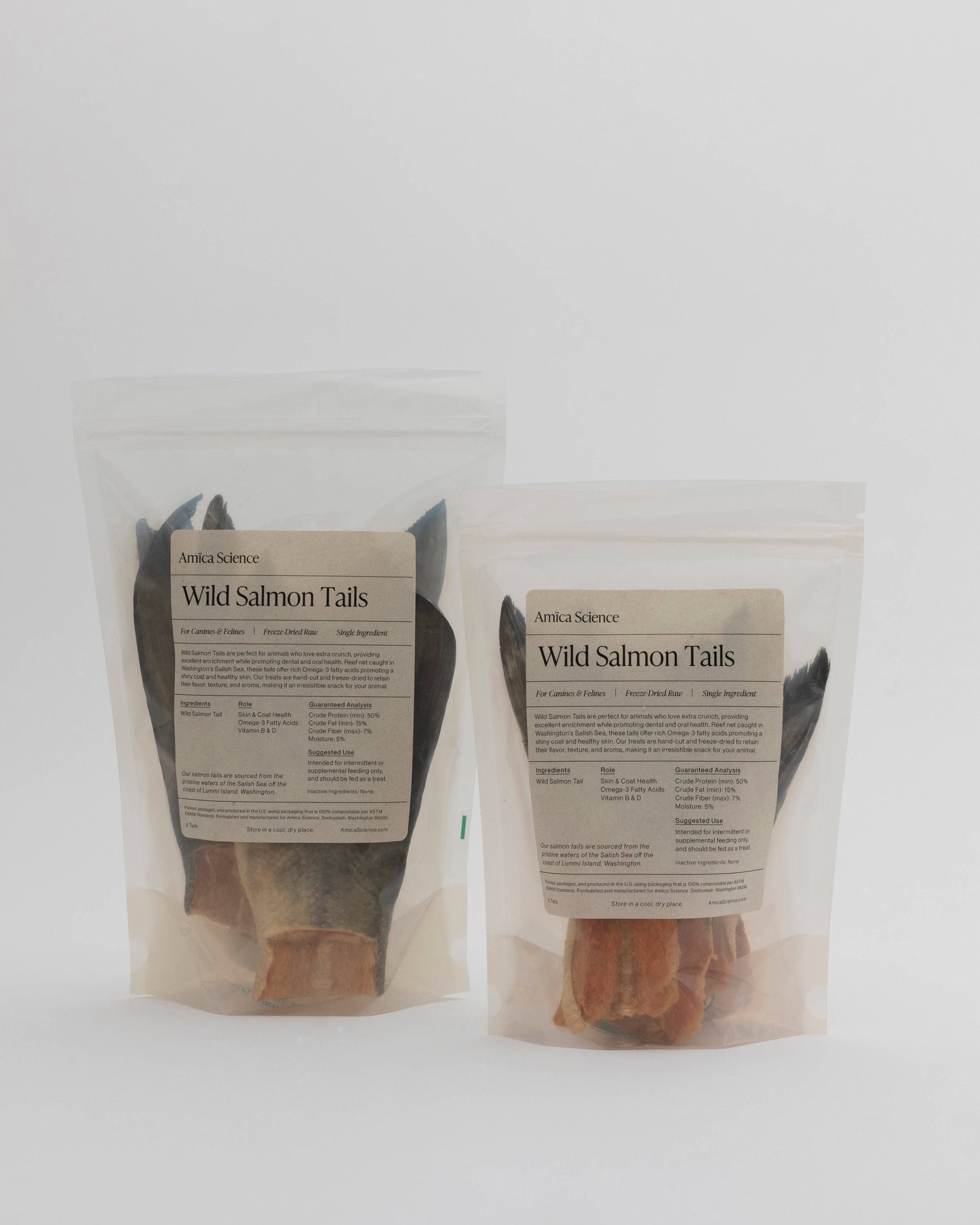 Wild Salmon Tails: Compostable Bag (5 Tails)