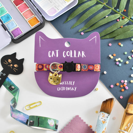 Wassily Catdinsky Artist Cat Collar