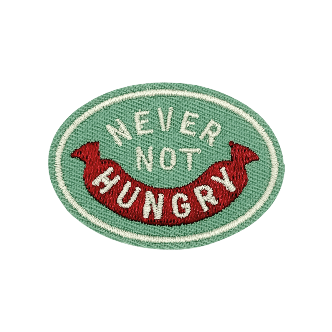 Never Not Hungry | Velcro or Iron-On Patch for Pets