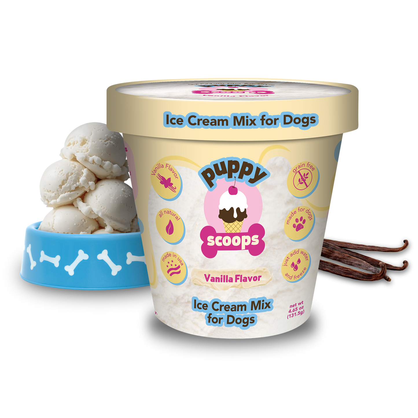Puppy Scoops Ice Cream Mix for Dogs: Carob / 4.65 oz