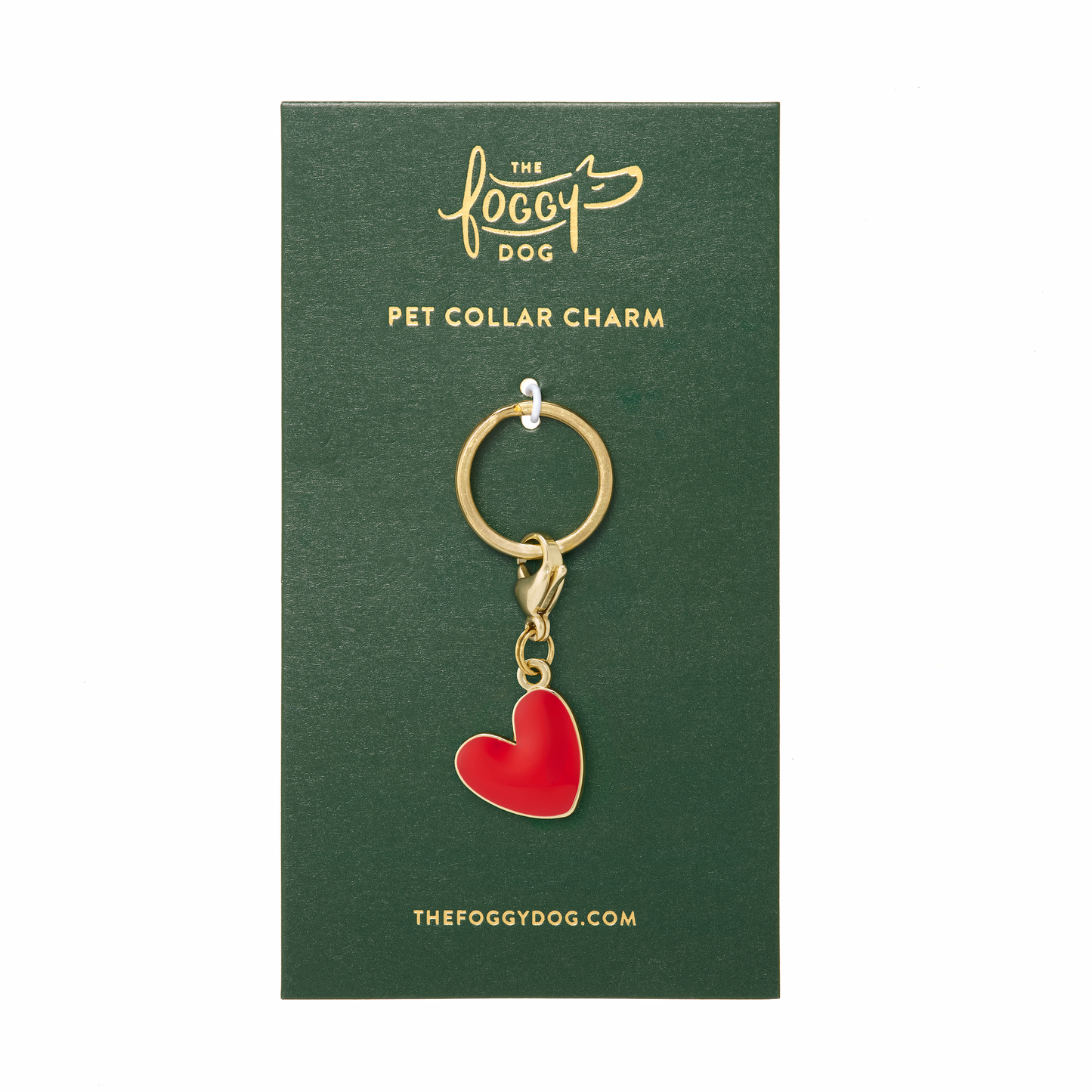 Red Heart Collar Charm