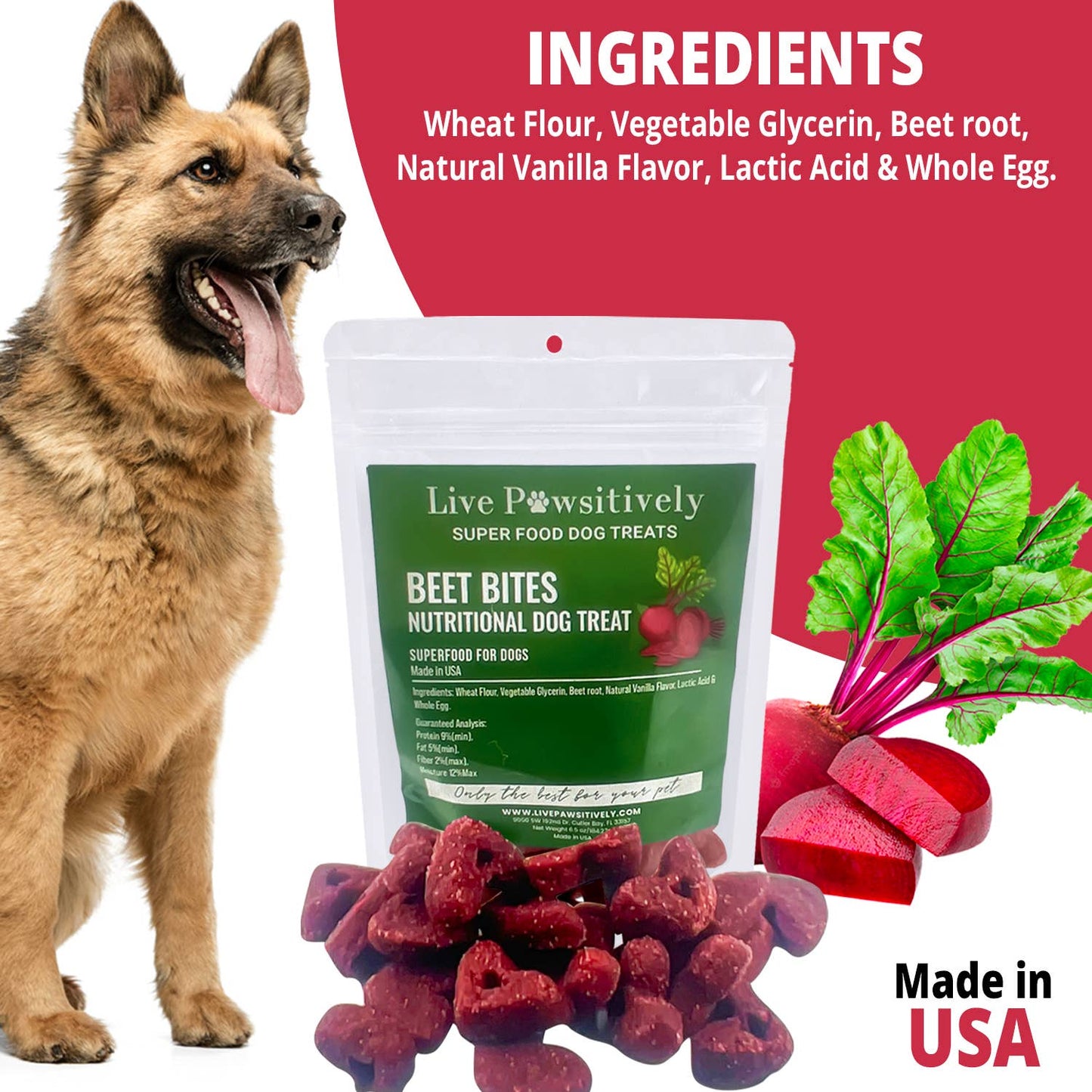 Beet Bites Nutritional Dog Treats