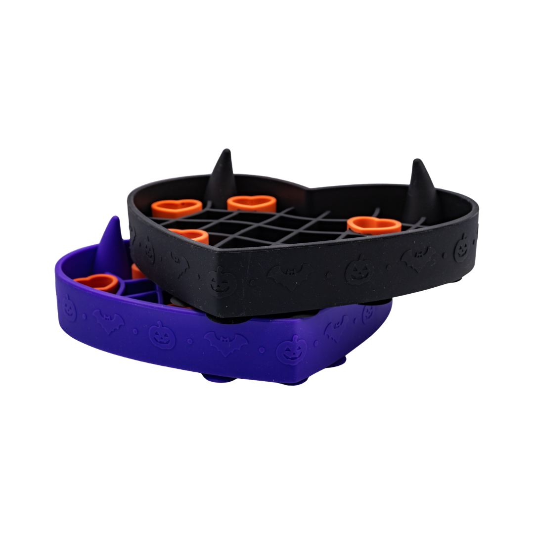 Heart-O-Ween Grub Mat: Witching Hour (Purple + Orange)