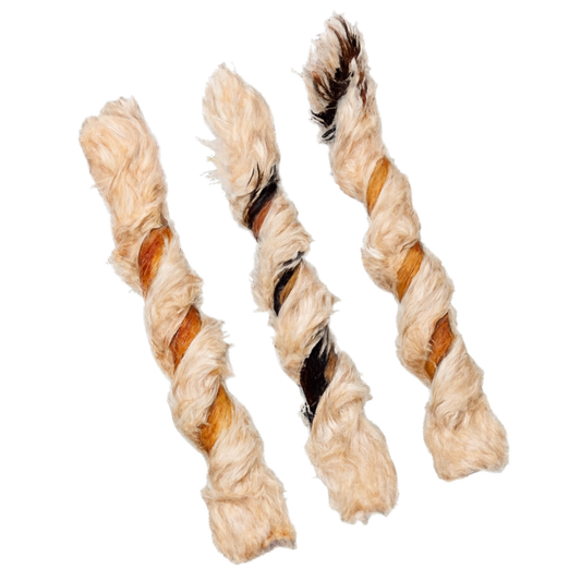 Dehydrated Rabbit Hide Twists: Pack of 4 - Rabbit Hide Twists