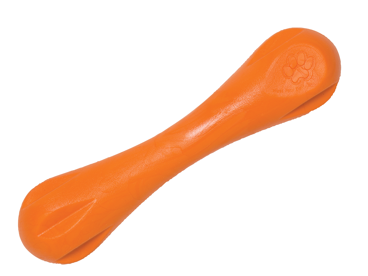 Hurley® Dog Toy for Chew, and Fetch: Tangerine / L