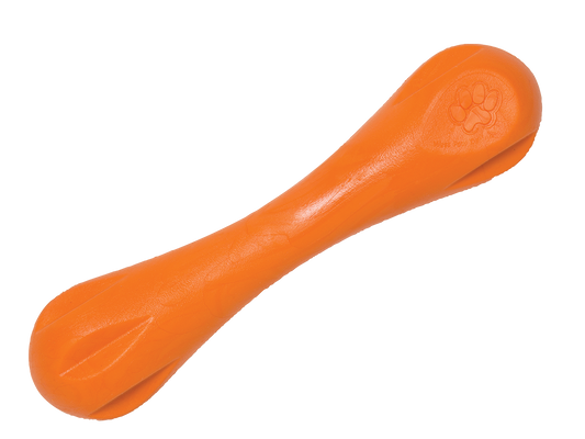 Hurley® Dog Toy for Chew, and Fetch: Tangerine / L