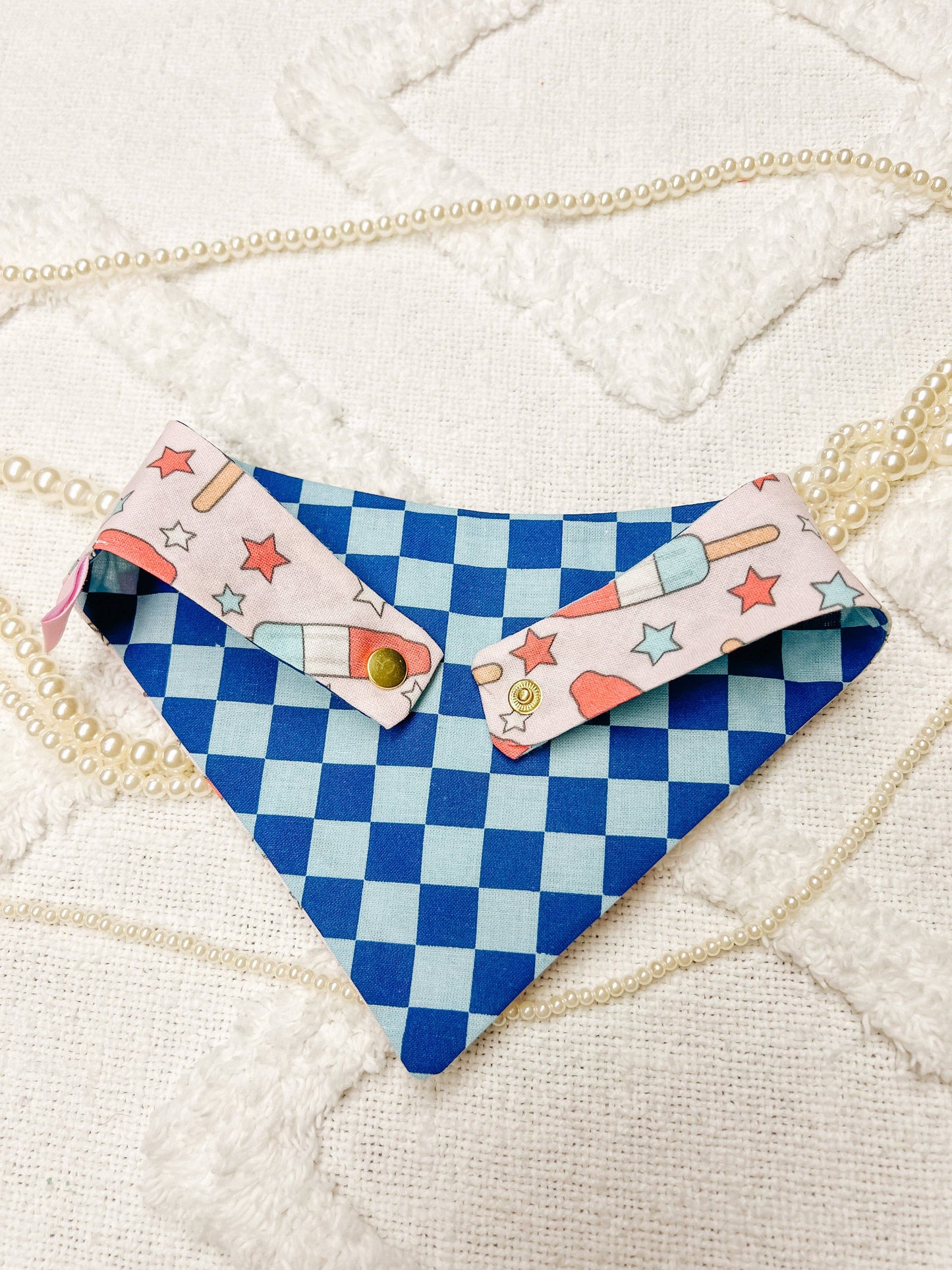 Popsicles Cotton Curved Neck Pet Bandana