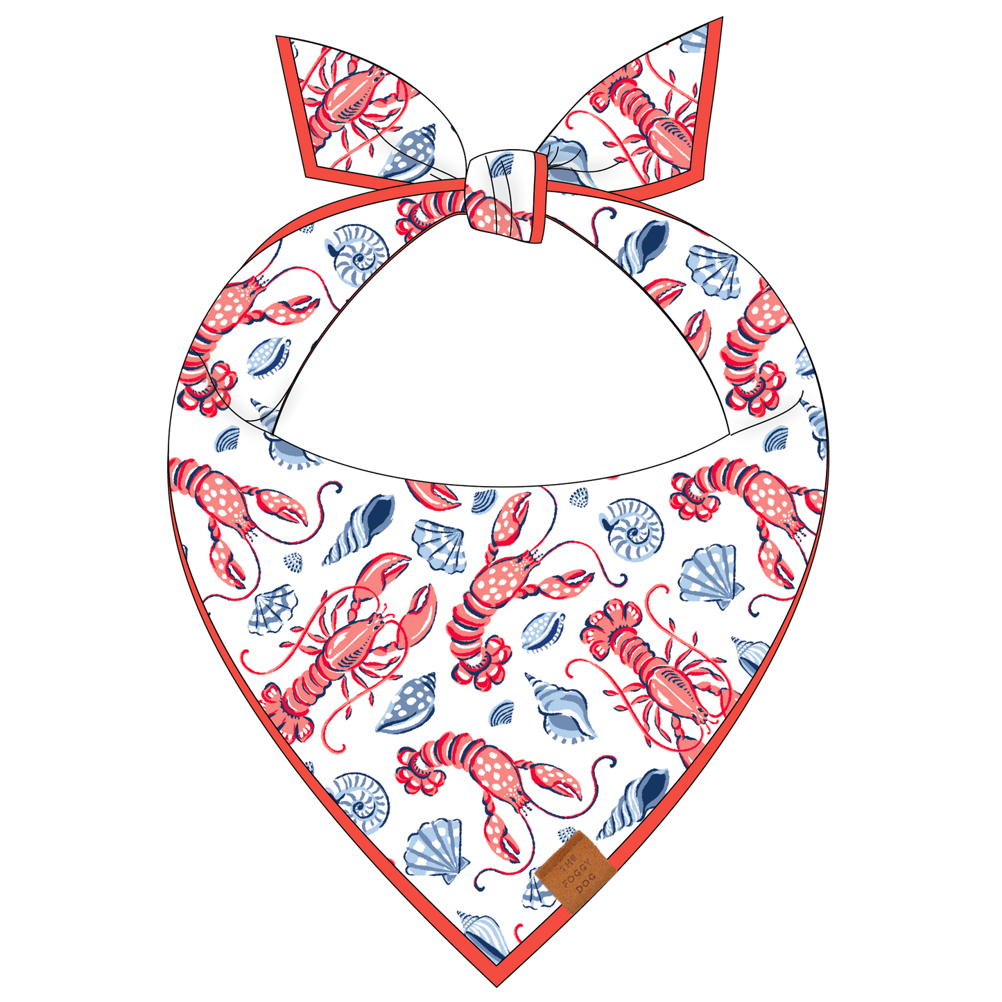 Printfresh x TFD Lobster Landing Dog Bandana