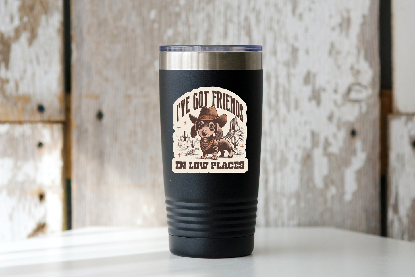 I've Got Friends In Low Places Sticker